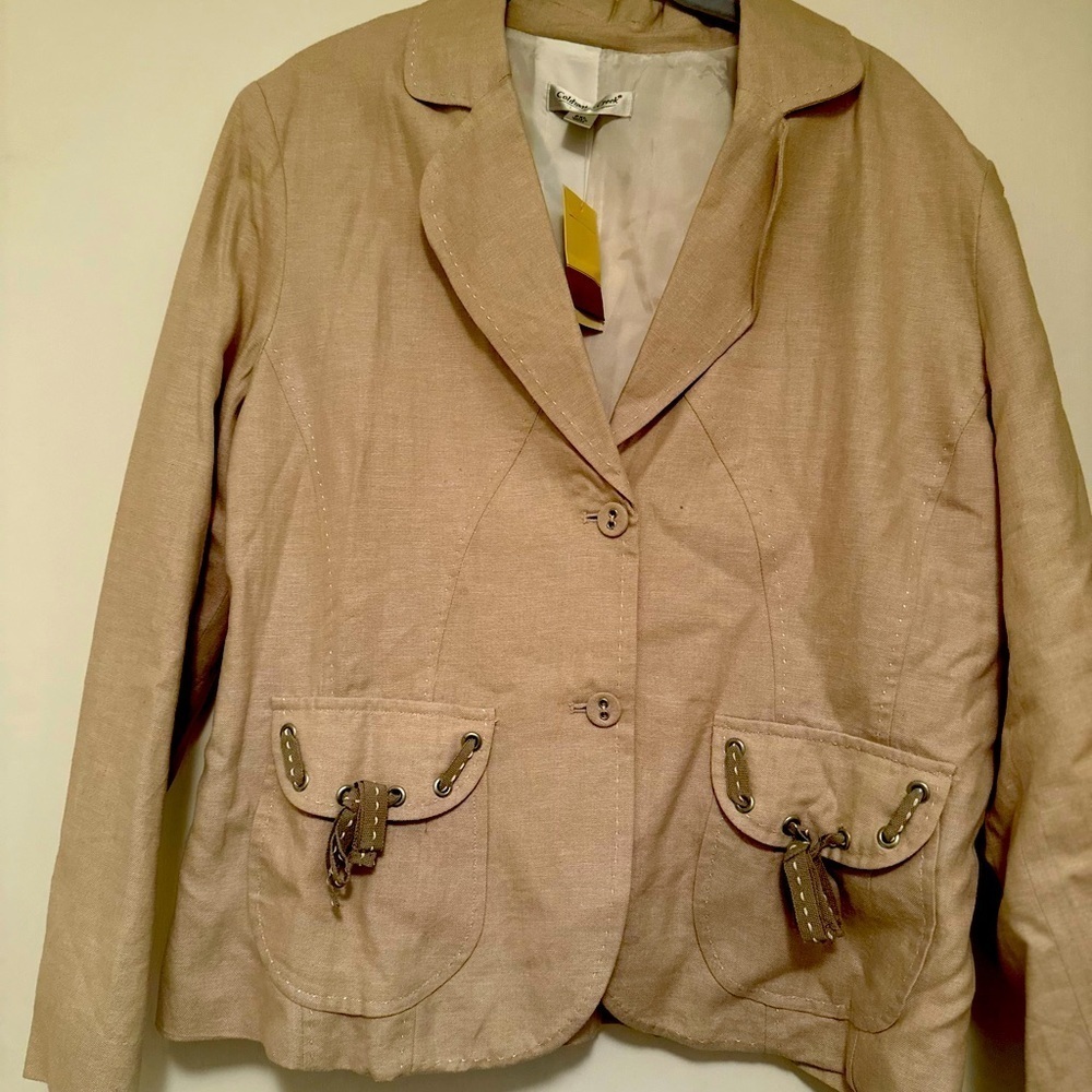 I Jill jacket with pockets beige PXL